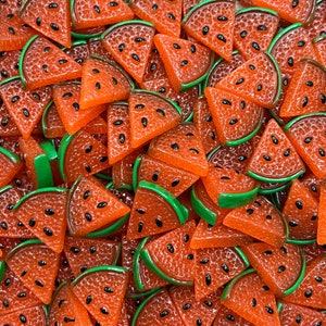 Fake Mini Mini Watermelon ** Artificial Watermelon Slice, Faux Fruit, Wedge, Plastic Watermelon, Fruit Slice, Watermelon Decor, Picnic Decor