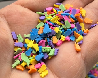 10g bag * Fake Clay Bunny Sprinkles, Fake Bunny, Easter Flat Back, Easter Funfetti, Fake Sprinkle, Fake Candy, Easter Candy, Peeps Bunny