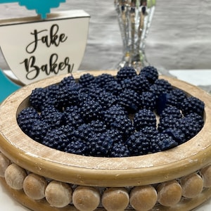 Artificial Whole Blackberry ** Plastic Blackberry, Party Decor, Life Size Blackberry Fruit, Blackberry Cabochons, Juicy Blackberry *2