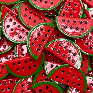 Fake Mini Watermelon ** Artificial Watermelon Slice, Faux Fruit, Wedge, Plastic Watermelon, Fruit Slice, Watermelon Decor, Picnic Decor