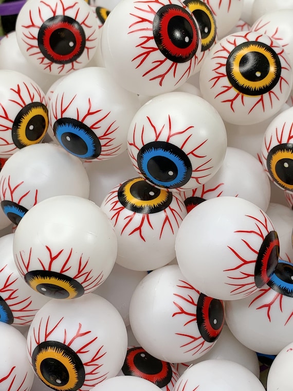 Set of 5 Fake Eyeballs Fake Halloween Eyeballs Spooky Eyeballs Halloween Treats Tiered Tray Candy Decor Halloween Decor Etsy