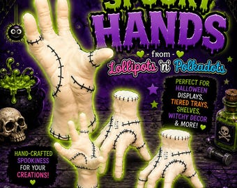 Fake Spooky Hands *** I'm Melting, Thing, Frankenstein, Stitches, Green Witch, Warted Nose, Wicked Witch, Witch of the West