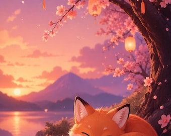 Fox Aesthetics Digital Wallpapers, Backdrops (Digital Download)