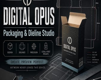 DIGITAL OPUS Packaging & Dieline Studio | Professional Box Design Tool (HTML5)