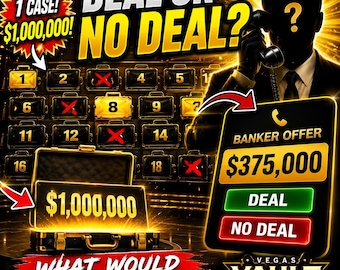 Deal or No Deal Vegas Vault Showdown, anpassbares HTML5-Browserspiel (Sofort-Download)