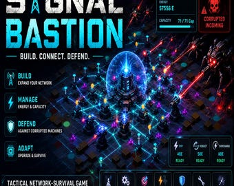 Signal Bastion — Tactical Network-Survival HTML5 Browser Game | Digital Download
