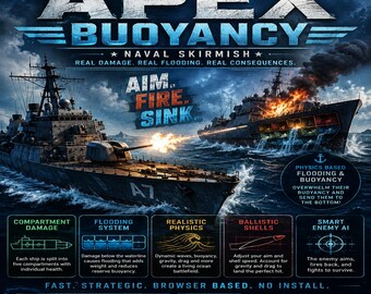 Apex Buoyancy Naval Combat Game – HTML5 Physics Simulator (Digital Download)