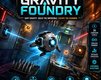 Gravity Foundry – HTML5 Puzzle Game (Digital Download)
