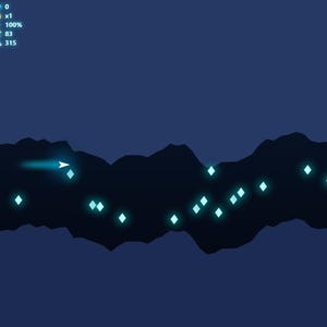 Crystal Caverns – Endless Cave Flying Game, HTML5 Source Code, HTML CSS JavaScript, Digital download