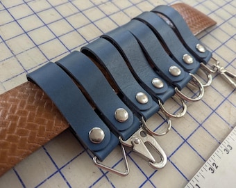 CUSTOM leather and snap attached to sent in keyrings, Ghost Buster costume