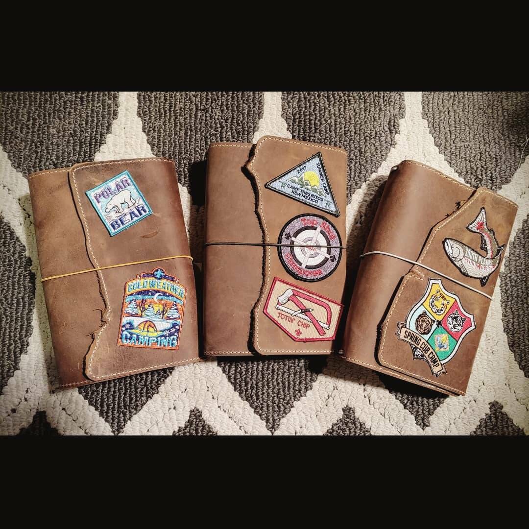 Custom Scout Book Rustic Leather Traveler's Journal Raw - Etsy Hong Kong