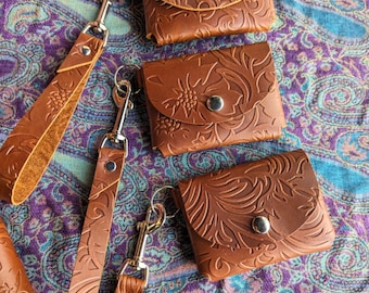 CUSTOM size, Rivet snap wallet Made To Order