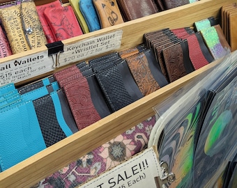 Front Pocket Leather Card Wallet, Card Holder Wallet,  Cash Wallet, Cowhide, Card Sleeve, Made To Order