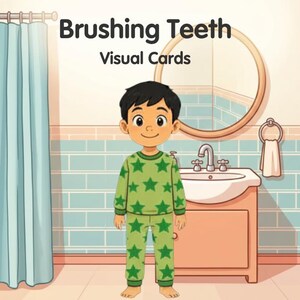 Kids Brushing Teeth Visual Cards | Autism ADHD Dental Hygiene Routine Cards (Printable)