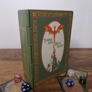 There and Back Again Book | Hobbit-Inspired MTG Commander Deck Box | 3D Printed Card Storage