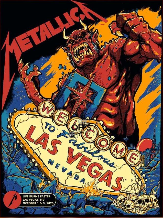 Metallica Tour Poster - Etsy