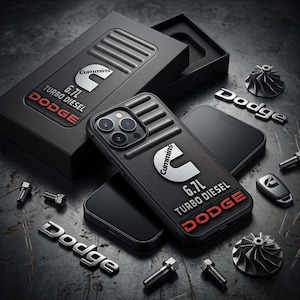 Capa com motor a diesel turbo para iPhone 17 16 15 14 13 12 11, Samsung S26 S25 S24 S23 Ultra A57 A56 Z Fold Flip 7 6 5, Google Pixel 10 9 8 7