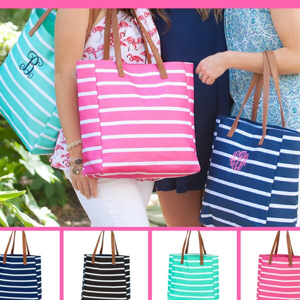 Nautical Stripe Bag Etsy