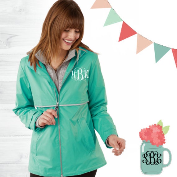 CHARLES RIVER RAIN Jacket Monogrammed 