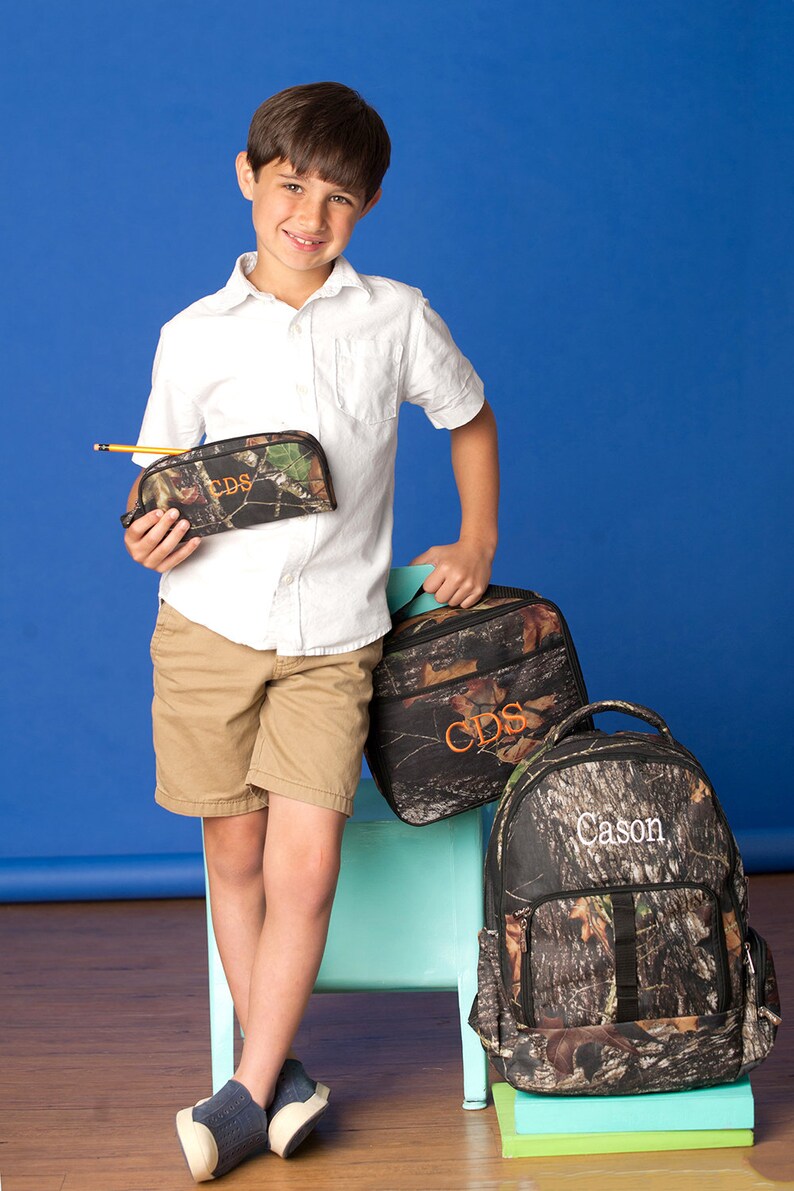 boys backpack with lunch bag