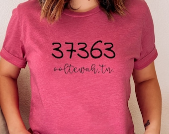 Custom Zip Code T-Shirt – City & State, Unisex Bella Canvas Tee - Unique Zip Code and City Shirt - Unisex Size - Gifts for Her