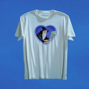 Wizard Computer Graphic Tee, Retro Magic Programmer Shirt, Funny Wizard Baby Tee, Tech Nerd Gift, Gamer Shirt, Alt Girl Top, Y2K Aesthetic image 9