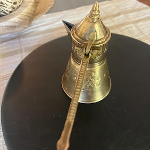 Vintage Brass middle eastern coffee pot