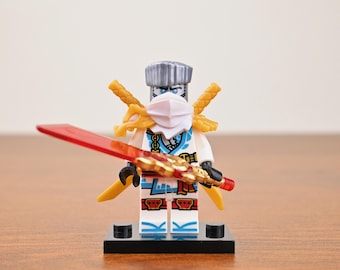 MOC Zane Dragon Armor Element of Ice Warrior, Lego-Compatible, Xmas Gift, Kids Birthday Gift
