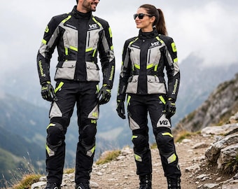 Tuta da moto impermeabile, giacca e pantaloni da turismo avventura, abbigliamento da moto in tessuto, tuta da moto in Cordura