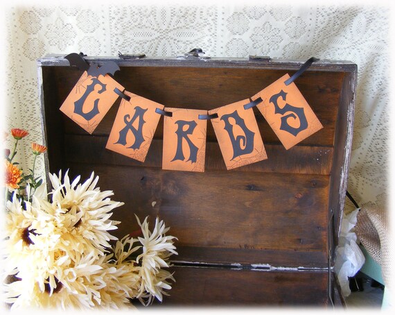 Gothic Wedding Cards Banner Halloween Wedding Decorations Etsy