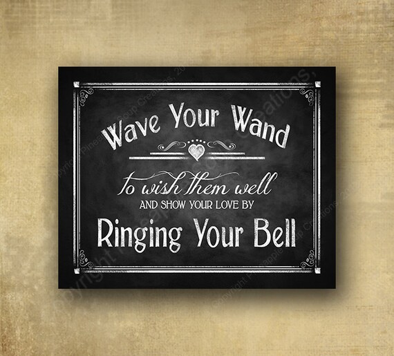 Wave Your Wand Ring Your Bell Send Off Signage Wedding Sign Etsy Wave Your Wand Ring Your Bell Send Off Signage Wedding Sign Etsy