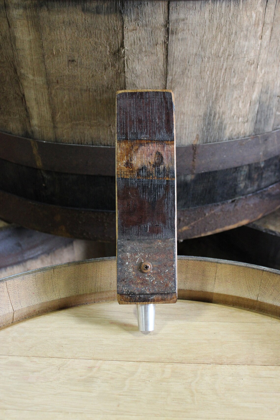Reclaimed Oak Whiskey Barrel Stave Beer Tap Handle Oak Tap Etsy