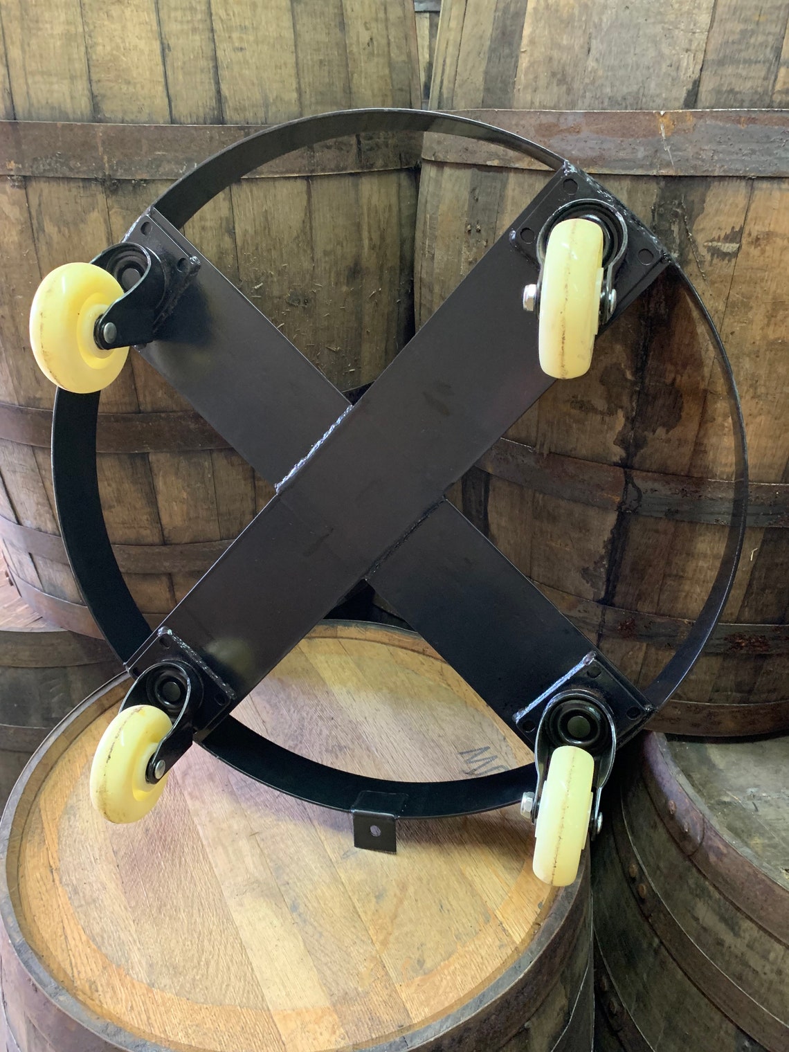 Whiskey Barrel Wheel Base for Barrel 400lb Capacity Etsy