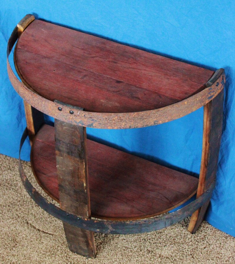 Wine & Whiskey Barrel End Table French Oak Red Wine Barrel Etsy