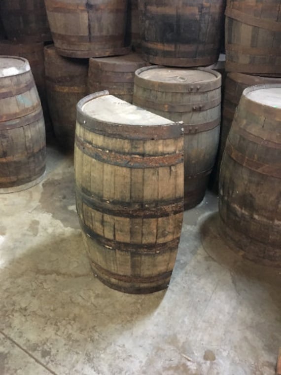 Whiskey Barrel Half Cut Half A Whiskey Barrel Barrel Half Etsy
