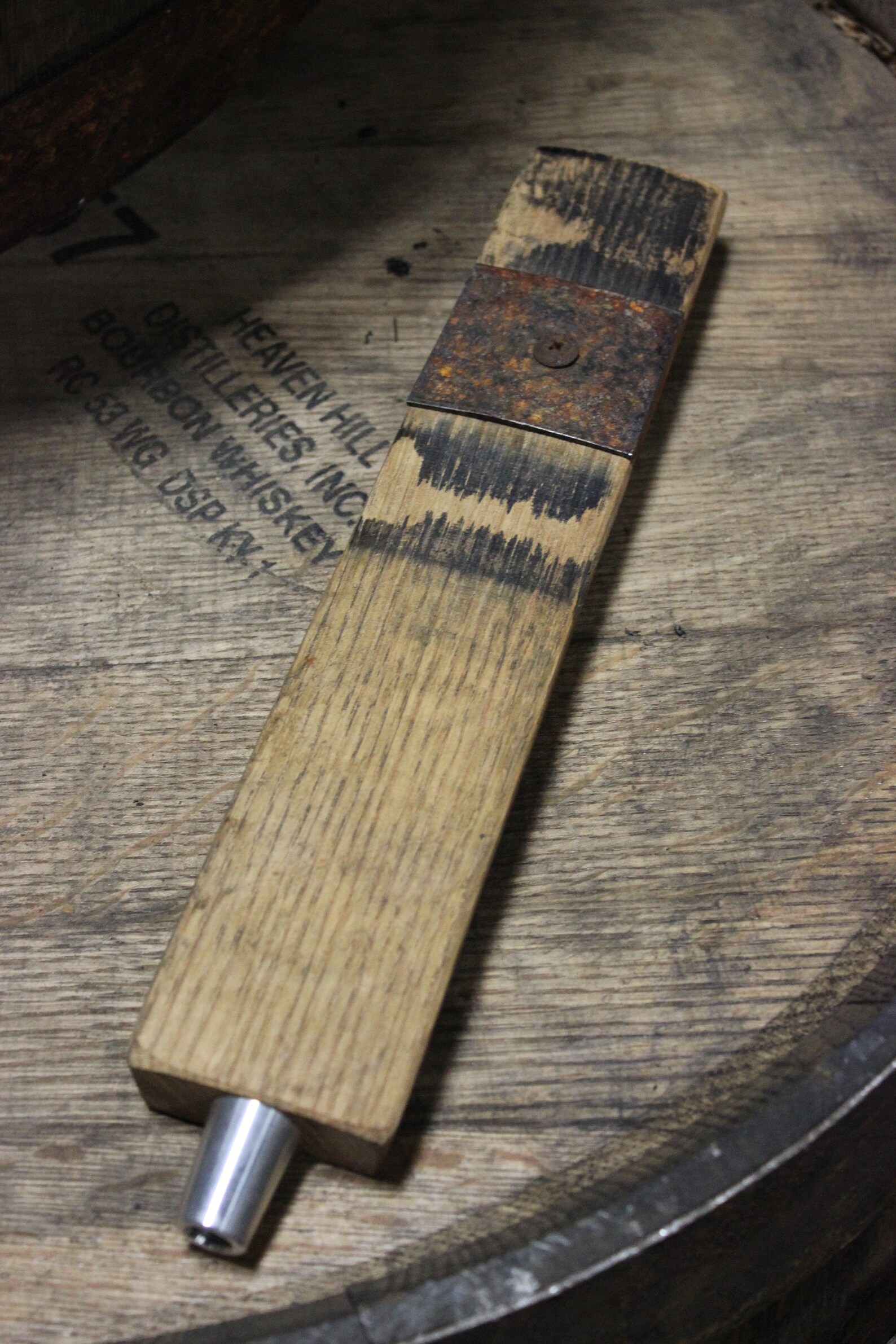 Whiskey Barrel Stave Beer Tap Handle French Oak Wood Bar Etsy