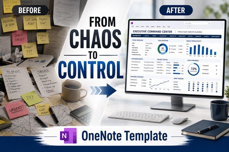 Onenote Template 2026 | Weekly Planner | Onenote Planner | Professional ...