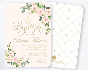 baptism invitations etsy