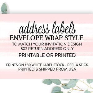 Carousel Address Labels Carousel 8x2 Envelope Wrap Around Mailing Labels to Match Your ...