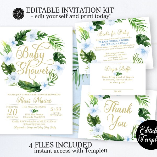 Aloha Baby Shower Etsy