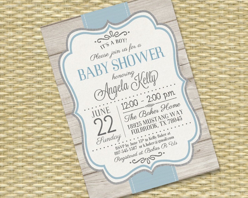 Printable Baby Boy Shower Invitation Rustic Baby Shower Sip and See Baby Sprinkle Diaper Wipes