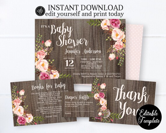 boho rustic baby shower
