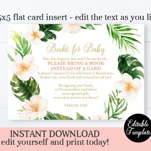 Hawaiian Baby Girl Shower Invitation, Tropical Girl Baby Shower Invite ...