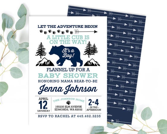 the adventure begins baby shower invitations