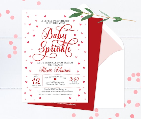 same day baby shower invitations