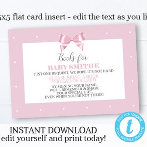 Little Lady Baby Girl Shower Invitation Editable Template Sweet Baby Girl Little Lady Pink and White Baby Shower Printable Invite image 5