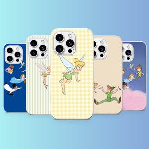 Peter Pan Phone Case Tinker Bell Cover for iPhone 18Pro, 17, 17Pro, 16, 15, 13, Samsung S26, S25Ultra, S24, A17, A16, Pixel 11, 10A