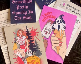 July Horror Print Subscription | Summer Slasher Happy Mail, Art Prints