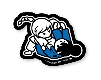 BJJ Girls Rolling Sticker