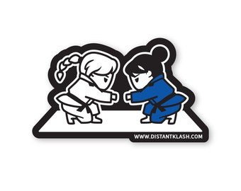 BJJ Girls Fistbump Sticker